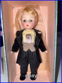 Vintage 1955 Madame Alexander-Kins Blonde Groom in Tuxedo Outfit with Box, RARE