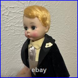 Vintage 1955 Madame Alexander-Kins Blonde Groom in Tuxedo Outfit with Box, RARE