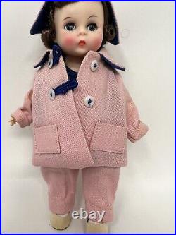 Vintage 1957 Madame Alexander-Kins Wendy Has A Car Coat Pink & Blue #371 Rare