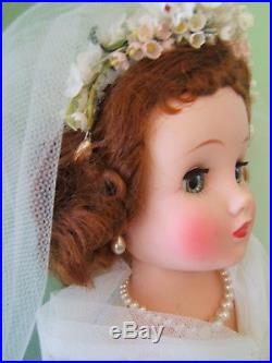 Vintage 1957 Mme Alexander ELISE Bride Doll AO with Hangtag in Box
