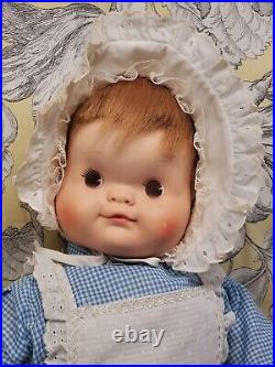 Vintage 1960s Madame Alexander Eloise Wilkin Design 22 SO BIG Baby Doll Orig of