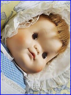 Vintage 1960s Madame Alexander Eloise Wilkin Design 22 SO BIG Baby Doll Orig of