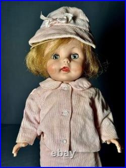 Vintage 1961 Madame Alexander 14 Doll Blue Eyes Collector Rare