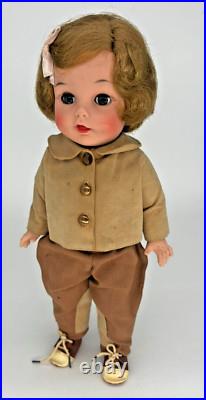 Vintage 1961 Madame Alexander Caroline Kennedy Doll Brown Jacket and Pants