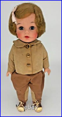 Vintage 1961 Madame Alexander Caroline Kennedy Doll Brown Jacket and Pants