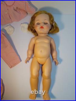 Vintage 1961 Madame Alexander Caroline Kennedy Doll with accessories and skates