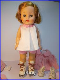 Vintage 1961 Madame Alexander Caroline Kennedy Doll with accessories and skates