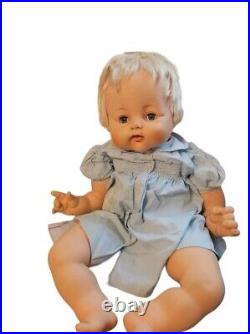 Vintage 1961 Madame Alexander Kitten Baby Doll 21 Soft Body Sleepy Eyes