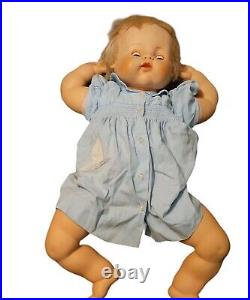 Vintage 1961 Madame Alexander Kitten Baby Doll 21 Soft Body Sleepy Eyes