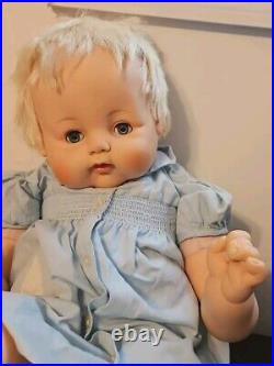 Vintage 1961 Madame Alexander Kitten Baby Doll 21 Soft Body Sleepy Eyes