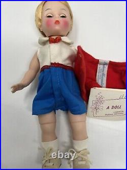 Vintage 1963 Madame Alexander Bill Smarty Boy #1150 Hang Tag Tagged 8 IN Doll