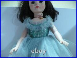 Vintage 1963 Madame Alexander Polly Dark Brunette Blue Eyed 17 Doll EUC