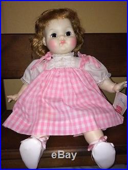 Vintage 1965 Madame Alexander Puddin Baby Doll Ma9000 Pink Dress 20