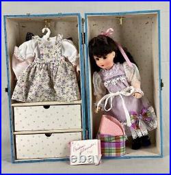 Vintage 1993 Madame Alexander Diana 14 Doll withTrunk Set Wardrobe #052885