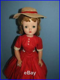 Vintage 20 1950's Lovely Blonde Madame Alexander Cissy Doll Tagged Red Outfit