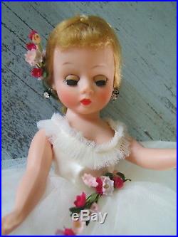 Vintage 50's Mme Alexander 10 Cissette White Ballerina Doll AO in Box
