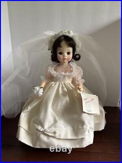 Vintage 60's Madame Alexander Bride Doll With Vail
