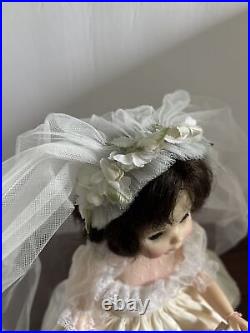 Vintage 60's Madame Alexander Bride Doll With Vail