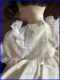 Vintage 60's Madame Alexander Bride Doll With Vail