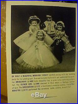 Vintage 8 Auburn Hair Madame Alexander Kins BKW Wendy Flower Girl Doll In Box