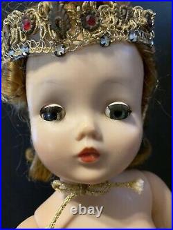 Vintage Alexander Cissy Doll Queen Elizabeth Coronation 1957 Tagged Side Part