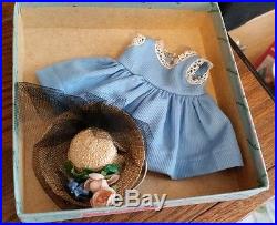 Vintage Alexander-Kins Doll Dress/Straw Hat withOriginal Box #0426