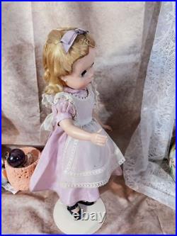 Vintage Alice in Wonderland with Maggie Face Madame Alexander 14 Tagged Dress