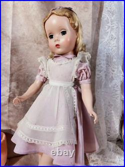 Vintage Alice in Wonderland with Maggie Face Madame Alexander 14 Tagged Dress