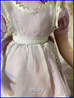 Vintage Alice in Wonderland with Maggie Face Madame Alexander 14 Tagged Dress