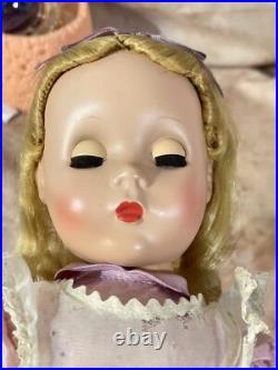 Vintage Alice in Wonderland with Maggie Face Madame Alexander 14 Tagged Dress