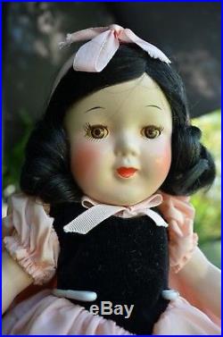 Vintage Antique Madame Alexander 1939 Composition Snow White Doll withorig box 13