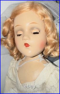 Vintage Antique WENDY ANN BRIDE 1930s COMPOSITION MADAME ALEXANDER Doll