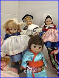 Vintage Collectible Madame Alexander Dolls International Dolls Set Of 11 W6