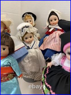 Vintage Collectible Madame Alexander Dolls International Dolls Set Of 11 W6