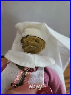 Vintage Doll Artist Cathy Hansen 8 Bisque Nun Doll with Glas Eyes