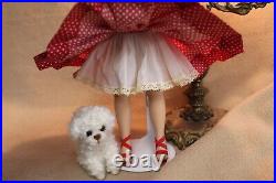 Vintage MADAME ALEXANDER Aub Cissette 1958 Doll Tagged MINT Dress withToy Poodle