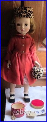 Vintage MADAME ALEXANDER BINNIE WALKER 18 DOLL EXCELLENT orig Tag Hat Box W Acc