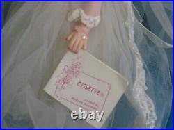 Vintage MADAME ALEXANDER CISSY CISSETTE BRIDE DOLL w HANG TAG