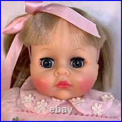Vintage MADAME ALEXANDER Pussy Cat Baby Doll Original Outfit 1977 With Box Blonde