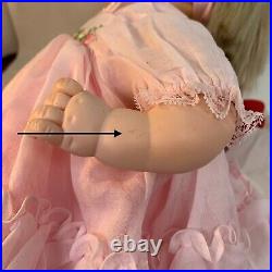 Vintage MADAME ALEXANDER Pussy Cat Baby Doll Original Outfit 1977 With Box Blonde