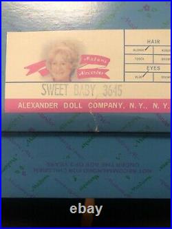 Vintage Madam Alexander Doll Sweet Baby. 3645