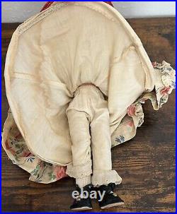 Vintage Madam Alexander Scarlett O'Hara 11 Doll Composition Shaped Dress & Hat