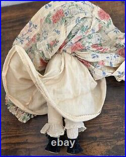 Vintage Madam Alexander Scarlett O'Hara 11 Doll Composition Shaped Dress & Hat