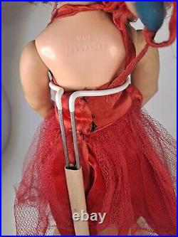 Vintage Madame Alexander 16 ELISE Burnette Red Dress No Broken Joints