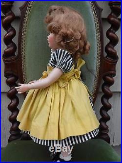 Vintage Madame Alexander 17 Binnie Walker Doll Tagged Dress issues