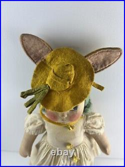 Vintage Madame Alexander 1939 Cloth 14 Belle Brummel Bunny, Hard to Find