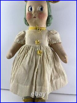 Vintage Madame Alexander 1939 Cloth 14 Belle Brummel Bunny, Hard to Find