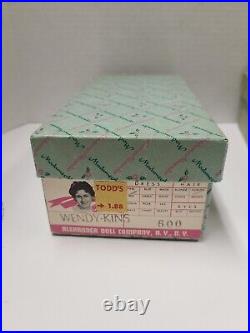 Vintage Madame Alexander 1961 8 Basic Wendy-kins In Original Box