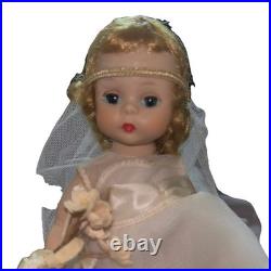 Vintage Madame Alexander 8 Alexander-Kins Bride Doll Tulle Gown 1950s
