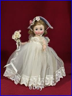 Vintage Madame Alexander 8 Doll Wendy Kin BLW Tagged Bride Dress